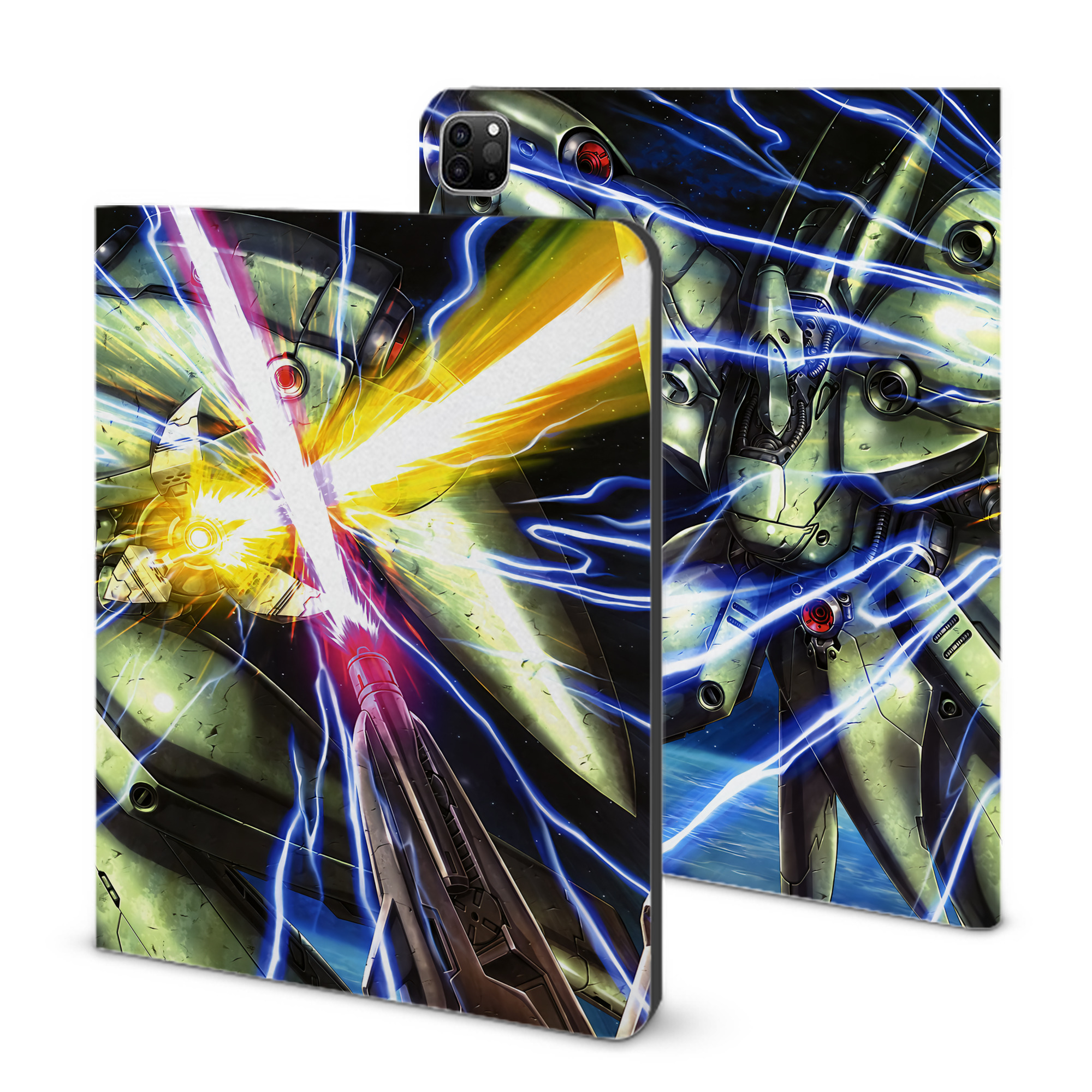 （画像用） 機動戦士ガンダム Mobile Suit Gundam IPad ケース ブック型 PUレザー TPU 耐衝撃 軽量 薄型 ペン収納なし 全面保護 IPad 各モデル対応